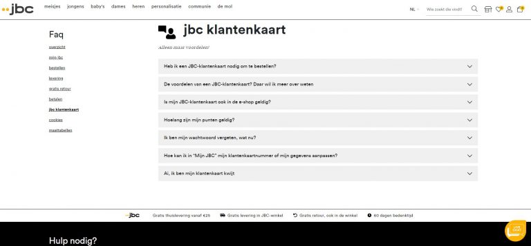 Ontdek de voordelen van de JBC klantenkaart