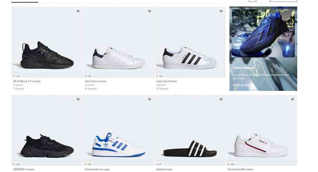 adidas schoenen pagina