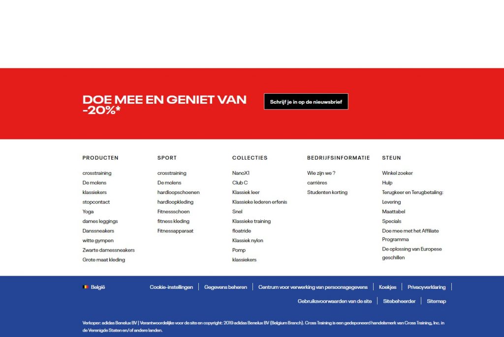 reebok korting nieuwsbrief