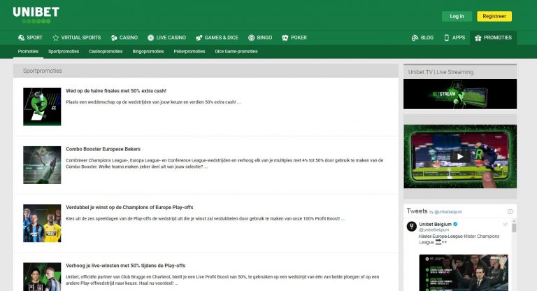 unibet promoties