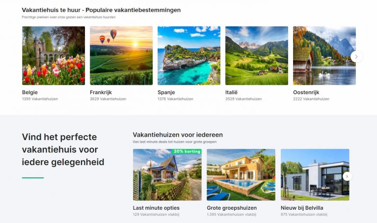 vakantiehuizen bij belvilla