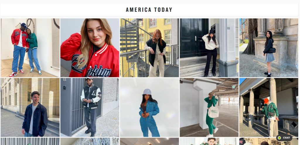 America Today producten pagina