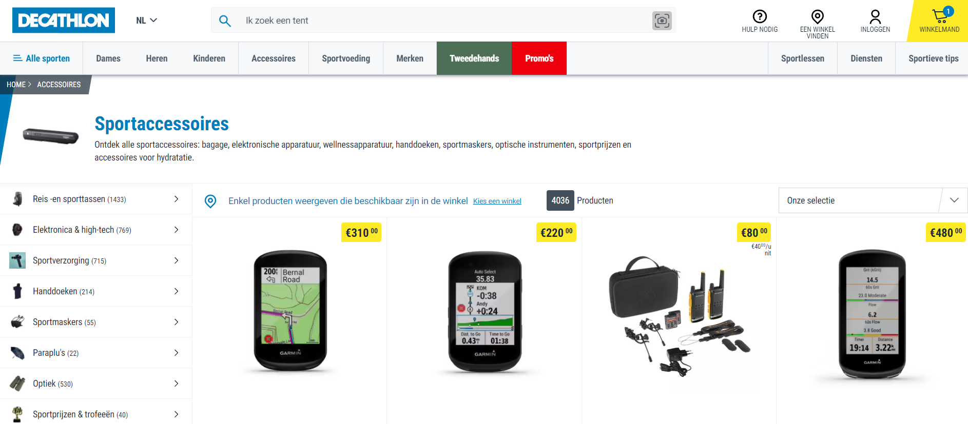 Decathlon producten