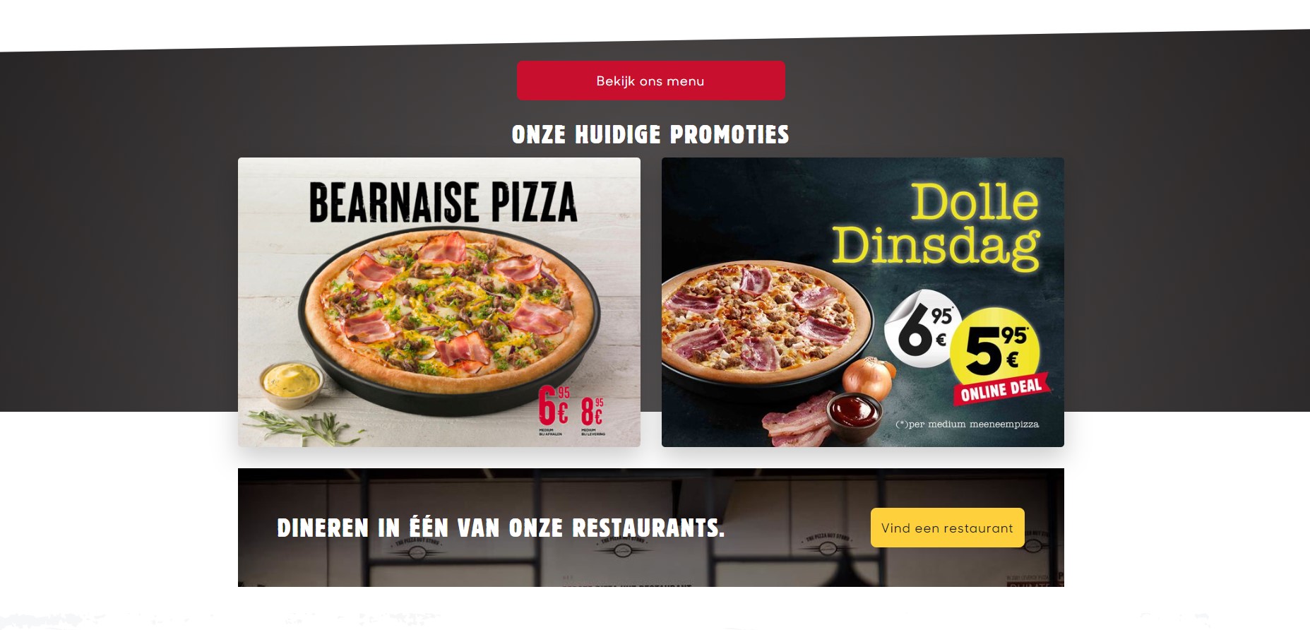 Pizza hut dolle dinsdag