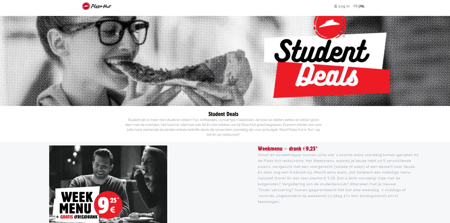 pizza hut student deals