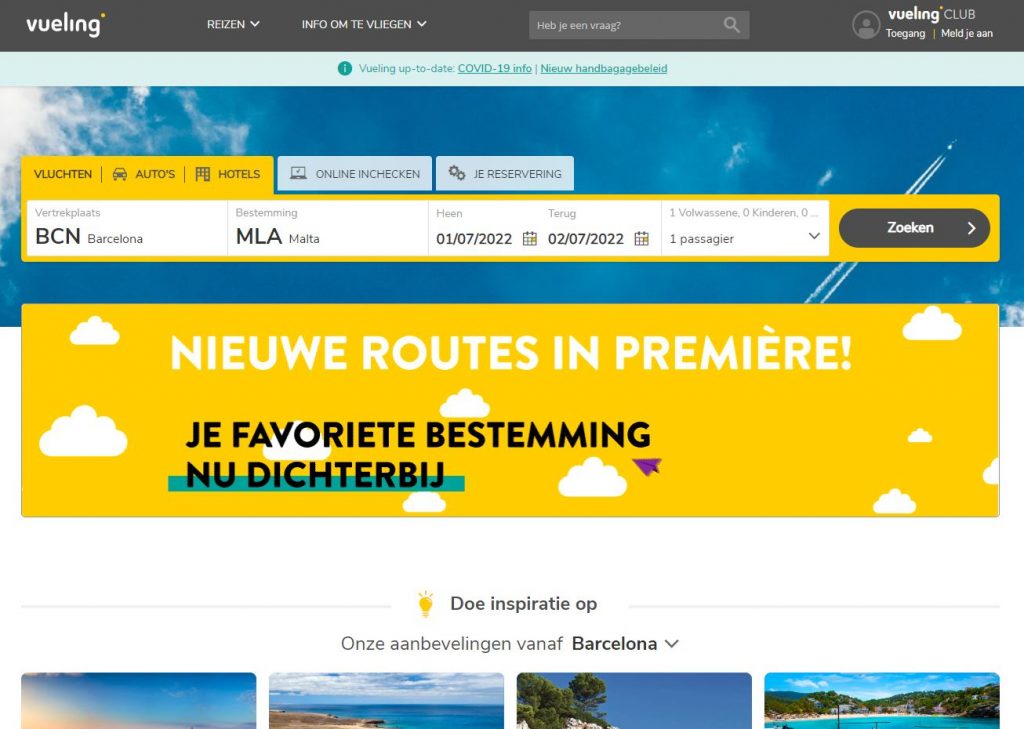 vueling vliegtickets