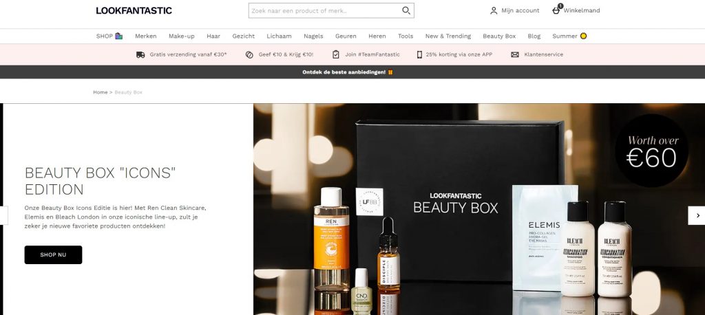 Look fantastic beauty box